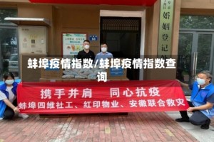 蚌埠疫情指数/蚌埠疫情指数查询