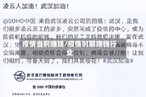 疫情当前赚钱/疫情时期赚钱行业