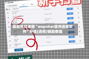 辅助开挂神器“wepoker德州透视软件”开挂(透视)辅助教程