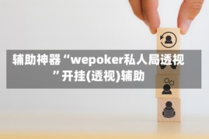 辅助神器“wepoker私人局透视”开挂(透视)辅助