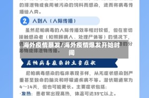 海外疫情暴发/海外疫情爆发开始时间