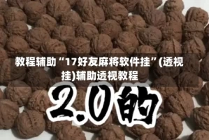 教程辅助“17好友麻将软件挂”(透视挂)辅助透视教程
