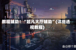 教程辅助！“超凡大厅辅助”(详细透视教程)