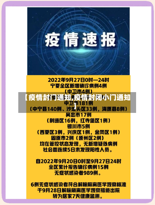 【疫情封门通知,疫情封闭小门通知】-第1张图片