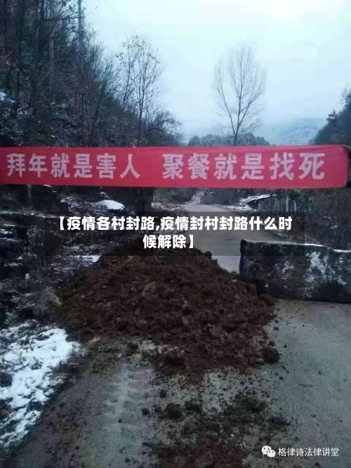 【疫情各村封路,疫情封村封路什么时候解除】-第3张图片