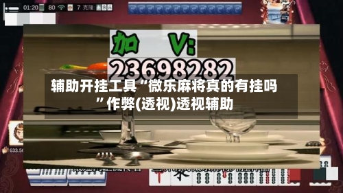 辅助开挂工具“微乐麻将真的有挂吗	”作弊(透视)透视辅助-第1张图片