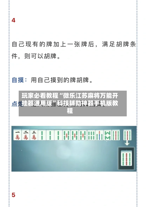 玩家必看教程“微乐江苏麻将万能开挂器通用版”科技辅助神器手机版教程-第2张图片
