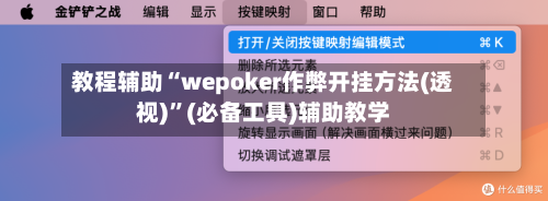教程辅助“wepoker作弊开挂方法(透视)	”(必备工具)辅助教学-第1张图片