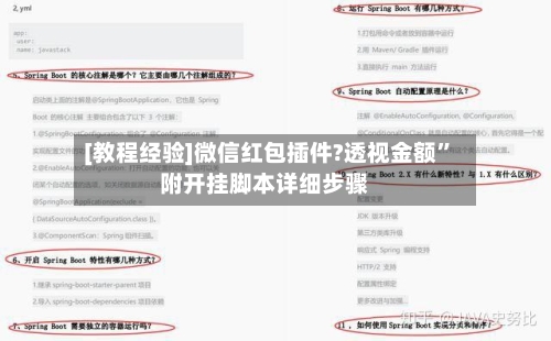 [教程经验]微信红包插件?透视金额”附开挂脚本详细步骤-第1张图片