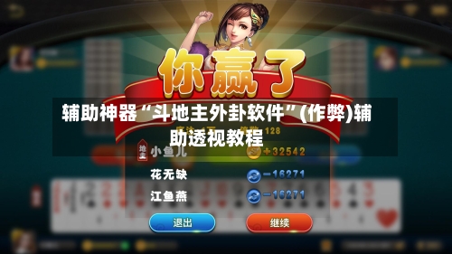 辅助神器“斗地主外卦软件”(作弊)辅助透视教程-第1张图片