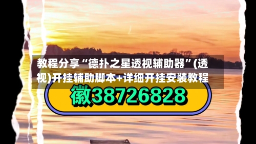 教程分享“德扑之星透视辅助器	”(透视)开挂辅助脚本+详细开挂安装教程-第3张图片